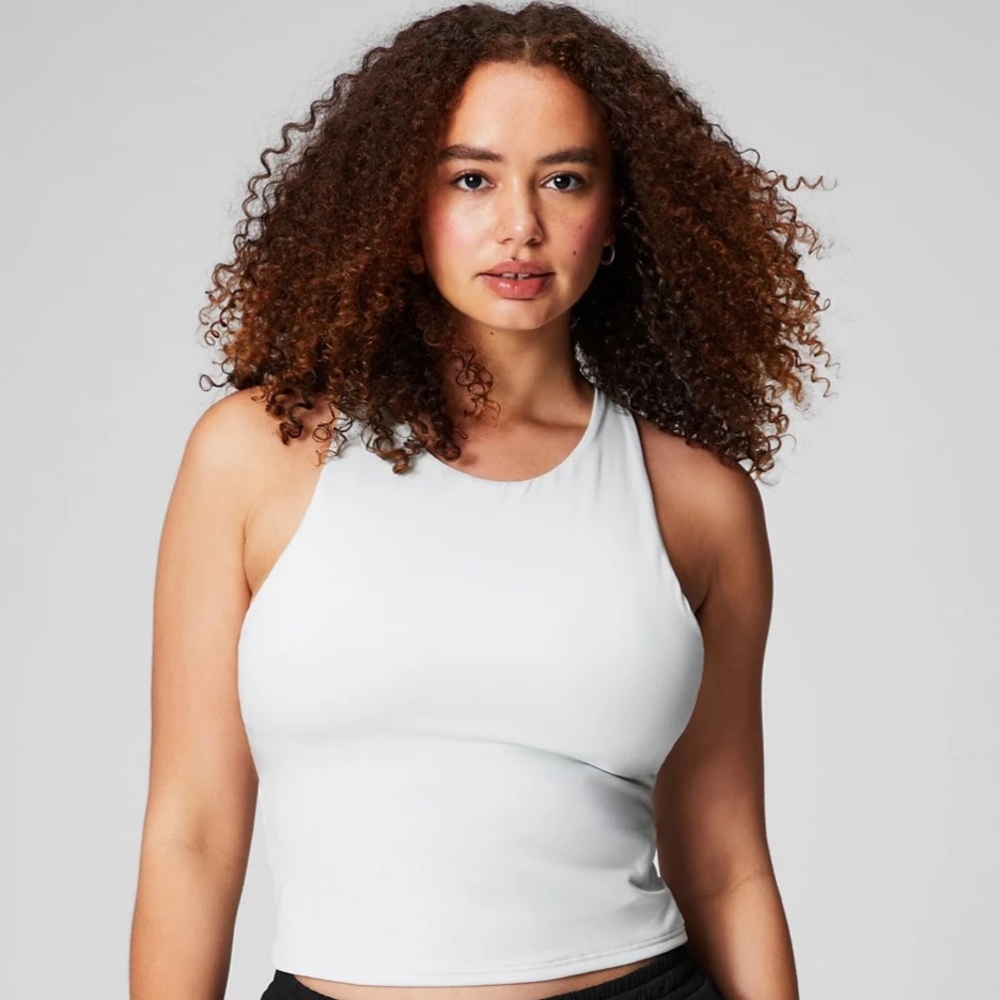 NWT Fabletics Strappy Built in Bra Tank-Grey 2XL